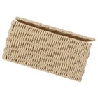 Hand Woven Basket Woven Tote Cube Seagrass Basket Storage Chest Lid