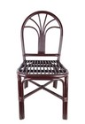 Thonet Style Mahogany Palm Frond Fan Back Bentwood Bistro Cafe Chair