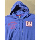Nfl Team Apparel New York Giants Super Bowl Champions Hoodie Blue Mens Large