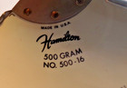 Vintage Hamilton Postal Scale Mid-century Metal Letter Scale 500 Gram No 500-16