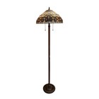Tiffany-style Victorian Design 2-light Floor Lamp