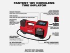 Milwaukee M18 Tire Inflator 18v Cordless Certified Recon 2848-80