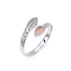925 Sterling Silver Toe Ring Adjustable Foot Rare Boho Jewelry Rose Quartz Gift