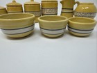 Vintage Miniature Tender Heart Treasures Yellow Ware Children s Kitchen Items