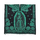 Our Lady Of Guadalupe Virgin Mary Green Black Poncho Gaban Serape Virgen Unisex