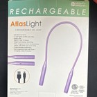 Mighty Bright Atlaslight Rechargeable Led Book Light Purple Flexible Clip-on Usb