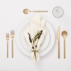 20pc Ashby Flatware Set Champagne - Threshold  Stainless Steel Silverware