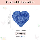 2400 Pcs 1 Inch Hearts Paper Confetti Tissue Confetti Party Decoration For Ballo