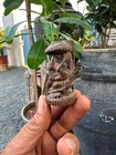 1800 s Ancient Fine Original Wooden Hand Carved Figure Of Hindu s God Ganesha