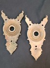 Restored Very Ornate Victorian Eastlake Door Knob Back Plates 5 x 2 1 2  Gs00582