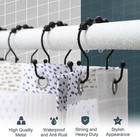 Shower Curtain Hooks   Shower Curtain Rings  Black Shower Curtain Hooks Rust Pro