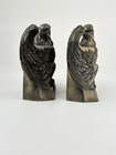 Vintage 1965 Colonial Virginia 1776 American Bald Eagle Bookends Bronze brass Ew