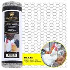 Galvanized Poultry Net - Fencing Chicken Wire 1  Hole - Many Sizes Poultry Mesh
