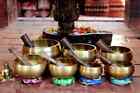 Hand Beaten Chakra Set Singing Bowl-set Of 7 Tibetan Singing Bowl  Meditation