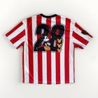 Disney Mickey Mouse Striped Soccer Jersey 1928 Medium Mad Engine Red White