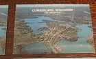 Lot Of 6 Cumberland Wi Island City Aerial Mini Photo Wallet Size Business Cards