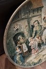 Vtg Falstaff Beer 24  Metal Tray Charger Litho Sign - As Is Wall Decor 