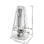Nalu Metronome - Classic Mechanical Wind-up Design With Bell For Piano  Guita   