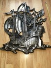 Vintage Cast Iron Japanese Pirate Ship 27 Inches  1127 Rare