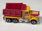 Vintage 1981 Matchbox Peterbilt Pace Construction Dump Truck Yellow Red