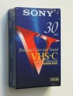 1 Sony Vhs-c 30 Min Blank Camcorder Video Tape New Sealed Minute Videocassette