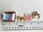 11 Pcs Set Dollhouse Miniature Dryer Scale Towels Basket Comb 1 12 Restroom Set