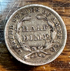 1853 Arrows Liberty Seated Half Dime Nice Original Xf  Detail Chrc