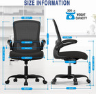 Office Chair  Comfy Desk Chair With Adjustable Lumbar Support  High Back Mesh Er