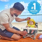 3-in-1 Portable Baby Booster Seat Floor Seat Travel High Chair Grey