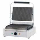 Double Commercial Panini   Sandwich Press  With Grooved Surface  120v