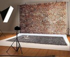 Vintage Red Brick Wall Photo Backdrop 8x6ft Portrait Studio Background