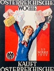 1929 Antique Advertising Poster Austria Atelier Otto L  bl Vienna Wien Propaganda