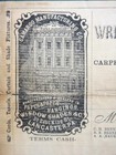 1860 Antique Camargo Mfg Co  Writing printing wallpaper  Receipt Lancaster Pa