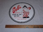 Vintage Original Grommets Bobs Big      Boy Fast Food 11 3 4  Porcelain Metal Sign