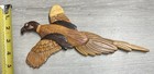 Carver Dan s Hand Carved 10  X 5 5  Wooden Pheasant Hanging Decor- New