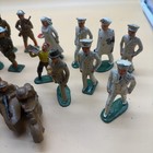Vintage Lot Of Lead Soldiers And Figures Barclay Early Toys