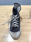 Vintage Rare 1940s Us Pro-keds Canvas High-top Basketball Sneakers 9 5 10 5 Shoe