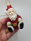 Radko Flocked Santa Baby Gem Ornament 3 75  No Box Rare 