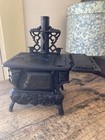 Vintage Primitive Cast Iron Crescent Wood Stove Children s Toy