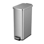 7 9 Gallon Slim Trash Can  Stainless Steel Kitchen Step Trash Can
