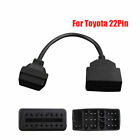Fit For Toyota 22 Pin To 16 Pin Obd2 Connector Diagnostic Scanner Cable