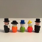 5 Fisher-price Little People Lot Circus Clowns Ringmaster