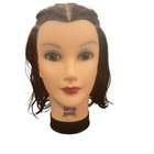 Burmax 100  Human Hair Debra Manikin Brown Medium Length For Cosmetology barber