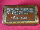 Rare Antique Coin Bank American Saco   Biddeford Savings Maine Treasure Chest