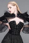 Devil Fashion Gothic Goth Burlesque Steampunk Cosplay Vintage Shrug Bolero Jacke