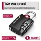 4x  tsa Approve  3 Digit Alert Indicator Travel Luggage Bag Lock Padlock Reset