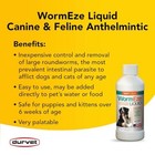 Durvet Wormeze Liquid Canine   Feline Antihelmintic  8 Oz 