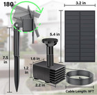 Water Pump Outdoor  Upgraded Solar Fountain Pump Kit With Stake Solar Powered