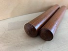 Pair Of Mahogany Claves Hand Latin Percussion Instrument 1970s Vtg Fruitwood Usa