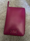 Kate Spade Wellesley Leather Zip Around Personal Ring Planner Organizer Black